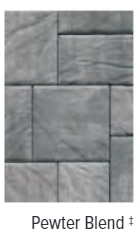 BRISTOL STONE 2 SMOOTH TOP PEWTER BLEND 12"X16", 16"X16", 16"X20"