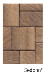 BRISTOL STONE 2 SMOOTH TOP SEDONA 12"X16", 16"X16", 16"X20"