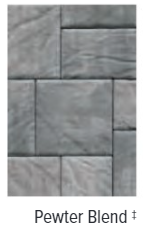 BRISTOL STONE 3 TEXTURED TOP PEWTER BLEND 16"X24" WITH COLOR TECH