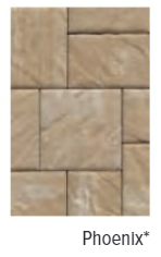 BRISTOL STONE 3 TEXTURED TOP PHEONIX 16"X24" WITH COLOR TECH