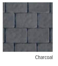 BULLNOSE CHARCOAL 6" W X 2-3/8" H X 12" L - USED AS CAPPING FOR A WALL,