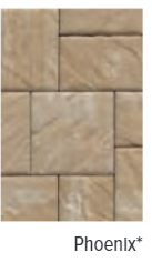 BRISTOL STONE 2 SMOOTH TOP PHEONIX 12"X16", 16"X16", 16"X20"