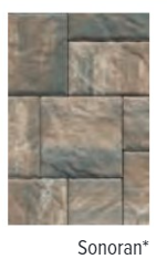 BRISTOL STONE 2 SMOOTH TOP SONORAN 12"X16", 16"X16", 16"X20"