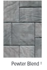 BRISTOL STONE 3 SMOOTH TOP PEWTER BLEND 16"X24" WITH COLOR TECH