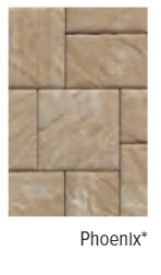 BRISTOL STONE 3 SMOOTH TOP PHEONIX 16"X24" WITH COLOR TECH