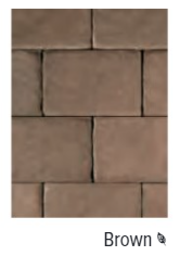 BRICKSTONE BROWN 4" X 8"