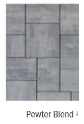 BRISTOL STONE SMOOTH TOP 6"X9" PEWTER BLEND WITH COLOR TECH