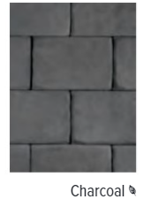BRICKSTONE CHARCOAL 4" X 8" WITH SOLIDIA