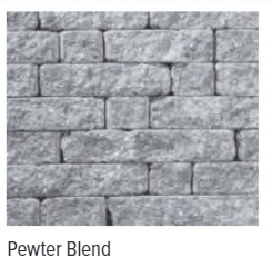 COVENTRY CURBSTONE PEWTER BLEND 3-3/4" X 8" X 9"