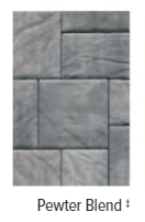 BRISTOL STONE 1 TEXTURED TOP PEWTER BLEND 8"X8", 8"X12", 12"X12"