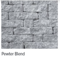 COVENTRY EDGESTONE PEWTER BLEND 2-12" X 6" X 8"