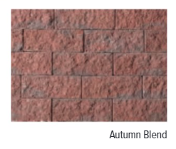 DIAMOND PRO WALL 8" H X 18" W AUTUMN BLEND