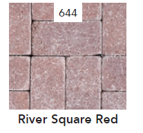 KEYSTONE HOLLAND STONE RIVER SQUARE RED 4 X 8