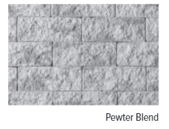 TUDOR WALL 6" PEWTER BLEND COLUMN CORNER