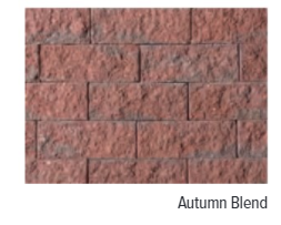 TERRACE WALL 3" RECTANGULAR CAP AUTUMN BLEND