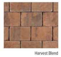 BULLNOSE HARVEST BLEND 6" W X 2-3/8" H X 12" L - USED AS CAPPING FOR A WALL,