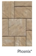 BRISTOL STONE 1 TEXTURED TOP PHEONIX 8"X8", 8"X12", 12"X12"