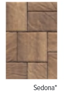 BRISTOL STONE 1 TEXTURED TOP SEDONA 8"X8", 8"X12", 12"X12"