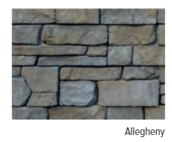 CAST STONE DOUBLE SIDED LEDGESTONE A+B ALLEGHENY