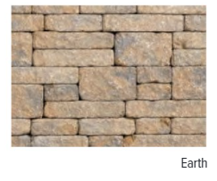 IMPERIAL RUSTIC 3" WALL DOUBLE SIDED EARTH