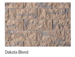 TUDOR WALL 3" DAKOTA BLEND COLUMN CORNER