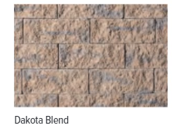 TUDOR WALL 3" SINGLE SIDED DAKOTA BLEND - 5 MIXED SIZES