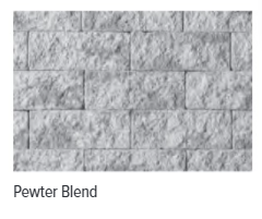 TUDOR WALL 3" DOUBLE SIDED PEWTER BLEND - 5 MIXED SIZES