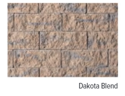 TUDOR WALL 6" DAKOTA BLEND COLUMN CORNER