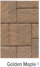 BRISTOL STONE 1 TEXTURED TOP GOLDEN MAPLE 8"X8", 8"X12", 12"X12"