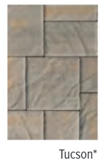 BRISTOL STONE 1 TEXTURED TOP TUSCON 8"X8", 8"X12", 12"X12"