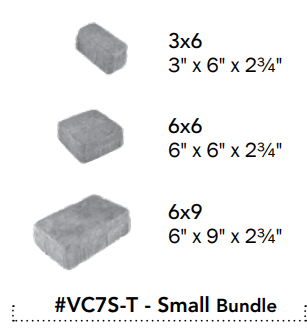 VIENNA CLASSIC SMALL ANTIQUE GREY 3PC 3X6, 6X6, 6X9
