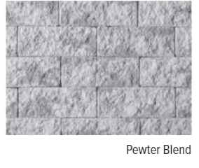 TERRACE WALL 3" UNIVERSAL CAP PEWTER BLEND