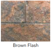 VERSALOK MOSAIC COBBLE BROWN FLASH TUMBLED