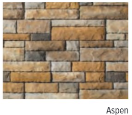 CAST STONE CUT STONE CORNER SINGLE SIDED FULL FACE ASPEN