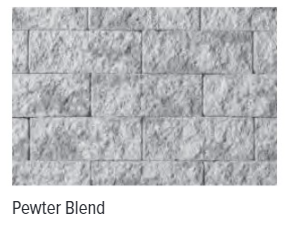 TUDOR WALL 6" DOUBLE SIDED PEWTER BLEND - 5 MIXED SIZES
