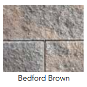 VERSALOK SQUARE FOOT BEDFORD BROWN TUMBLED