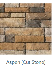 CAST VENEER STONE CAST STONE WALL CUT STONE FULL FACE FLAT SHELL ASPEN