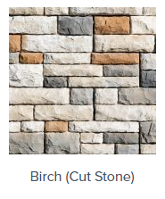 CAST VENEER STONE CAST STONE WALL CUT STONE FULL FACE FLAT SHELL BIRCH