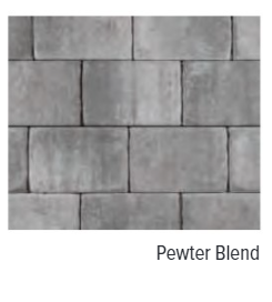 4" X 18" RETAINING WALL CAP - PEWTER BLEND